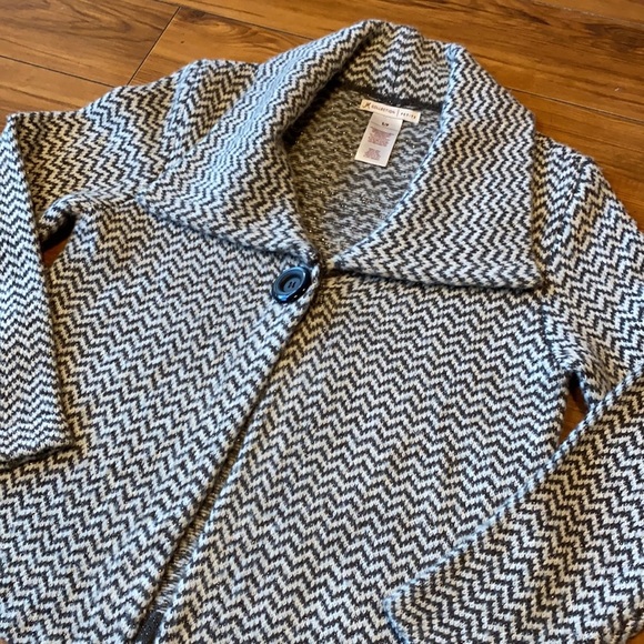 JM Collection One Button Cardigan Jacket - Picture 3 of 6